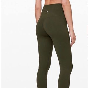 Cargo Green Lululemon Align (full length) Leggings